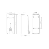 Bemeta Hotel Επαγγελματική Σαπουνοθήκη 300ml Γκρι Πλαστική