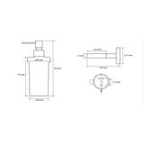 Bemeta White Επιτοίχιο Dispenser Γυάλινο Λευκό 230ml