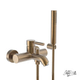 Μπαταρία Μπάνιου Λουτρού Tech Inox Μπρονζέ Brushed