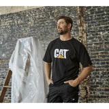 Μπλουζάκι Ανδρικό Κοντομάνικο T-Shirt TM Logo Μαύρο CAT