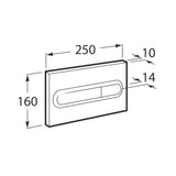 Roca PL1 DUAL Πλακέτα για Καζανάκια Διπλής Λειτουργίας