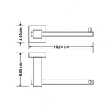 Sanco Strong Χαρτοθήκη Επιτοίχια Μεταλλική Χρωμέ 23106-A3