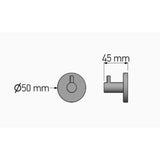 Sanco Twist Άγκιστρο Μπάνιου Χρωμέ με Βίδες 14308-A03