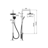 Στήλη Ντουζ Χωρίς Μπαταρία Χρωμέ PHOENIX-N Fayans