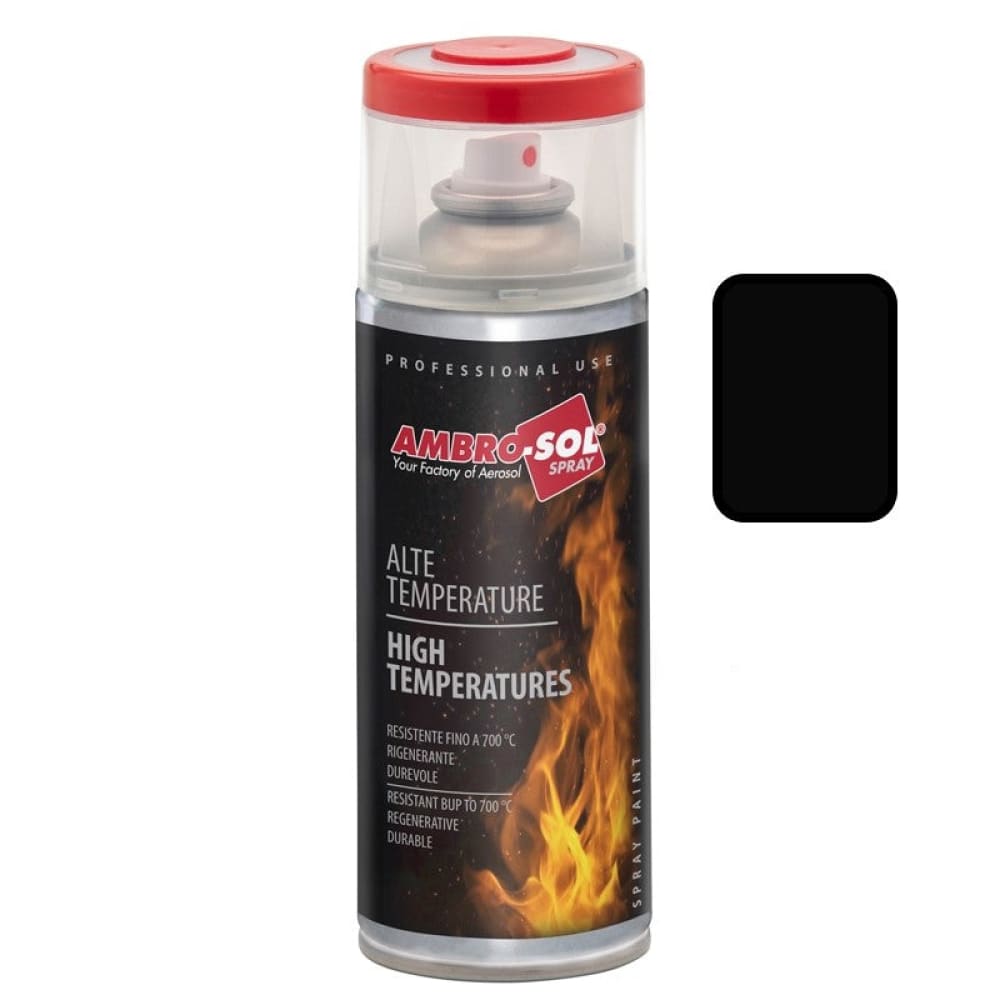 ΣΠΡΕΙ ΥΨΗΛΗΣ ΘΕΡΜΟΚΡΑΣΙΑΣ 400ML ΜΑΥΡΟ ΜΑΤ 650° - Χρώματα