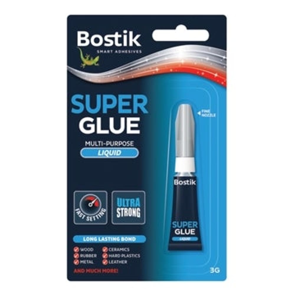 SUPER GLUE ΚΥΑΝΟΑΚΡΥΛΙΚΗ ΚΟΛΛΑ ΡΕΥΣΤΗ 3GR TUBE - Κόλλες