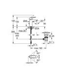 Μπαταρία Νιπτήρος Χρωμέ Bauedge GROHE 23328000