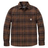 Πουκάμισο Ανδρικό Rugged Flex Relaxed Fit Midweight Flannel Long-Sleeve Plaid Carhartt 107010-RDK