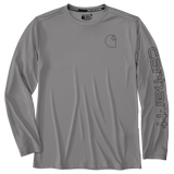 Μπλουζάκι Αντηλιακό Force Sun Defender™ Relaxed LS Logo T-Shirt Asphalt Carhartt 107202-APH