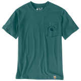 Μπλουζάκι Ανδρικό Irvine Relaxed Work T-Shirt Transformative Teal Carhartt 107317-GO3