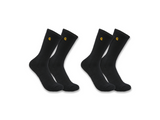 Κάλτσες Force™ Midweight Crew Sock 2 Τεμάχια Μαύρες Carhartt SC2252-BLK