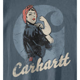 Μπλουζάκι Γυναικείο T-Shirt Dearborn Loose Rosie Iron Blue Carhartt 106903-EC2
