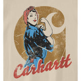 Μπλουζάκι Γυναικείο T-Shirt Dearborn Loose Rosie Carhartt Oat Milk 106903-A16