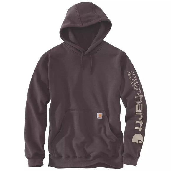 Ανδρικό Φούτερ Με Κουκούλα Loose Fit Midweight Logo Sleeve Graphic Dark Sepia Carhartt K288-BB3