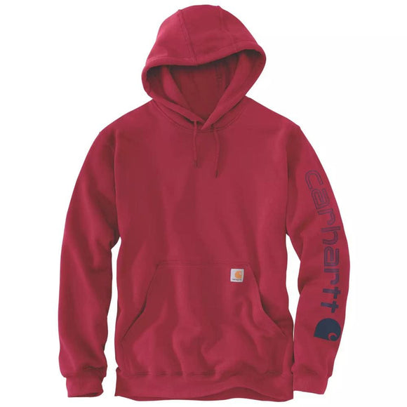 Ανδρικό Φούτερ Με Κουκούλα Loose Fit Midweight Logo Sleeve Graphic Industry Red Carhartt K288-R59