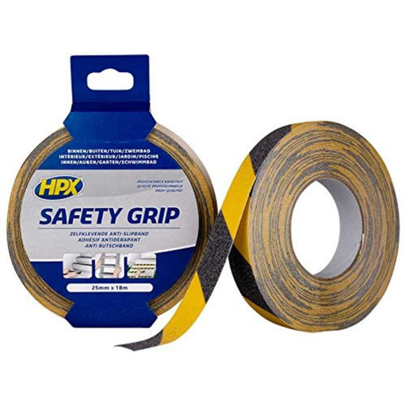 Αντιολισθητική Ταινία Κίτρινη / Μαύρη Safety Grip 25mm x