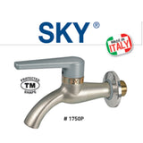 Βρύση Μπαλκονιού Αντιπαγωτική Ασημί Sky 1/2" Effebi 1750p