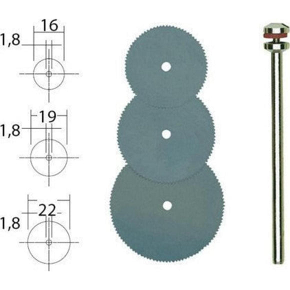 Δίσκοι Κοπής 16/19/22mm 3 ΤΕΜ PROXXON 28830 - Δίσκοι Κοπής