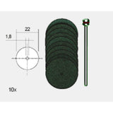 Δίσκοι Κοπής 22mm ΣΕΤ 10 ΤΕΜ PROXXON 28810 - Δίσκοι Κοπής