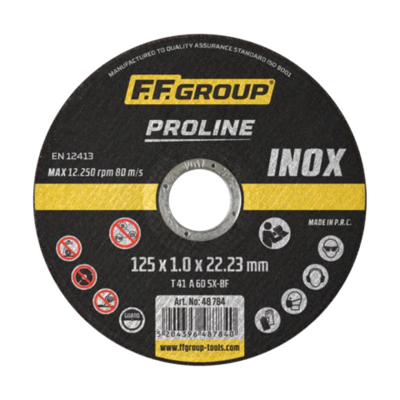 Δίσκος Κοπής Inox CD Proline 115x1mm (10τεμ) FF Group 48783