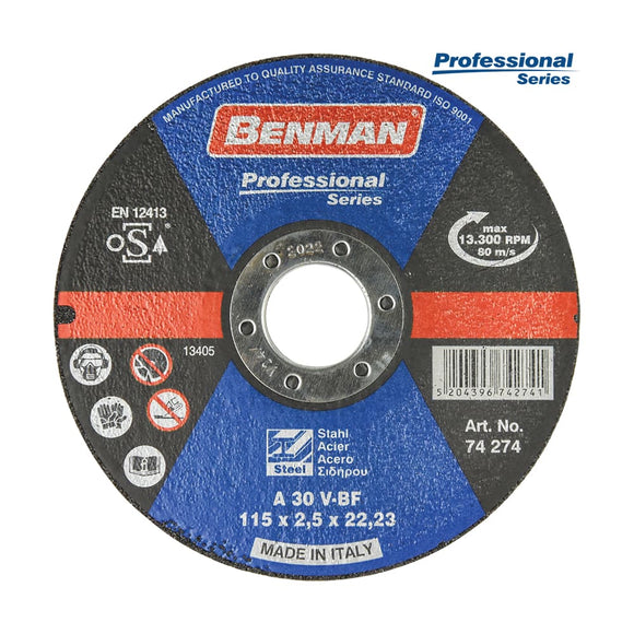 Δίσκος Κοπής inox-Σιδήρου Professional 115 Benman 74274