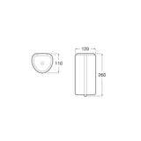 Επιτοίχιο Dispenser Λευκό Με Αυτόματο Διανομέα 850ml Roca