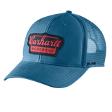 Καπέλο Rugged Flex™ Twill Mesh-Back Script Patch Cap Dark Tranquil Blue Carhartt 106738-HS0 – εικόνα 2