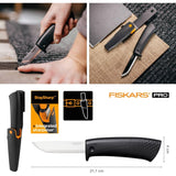 Μαχαίρι Γενικής Χρήσης Με Ακονιστήρι Fiskars Pro 1023617