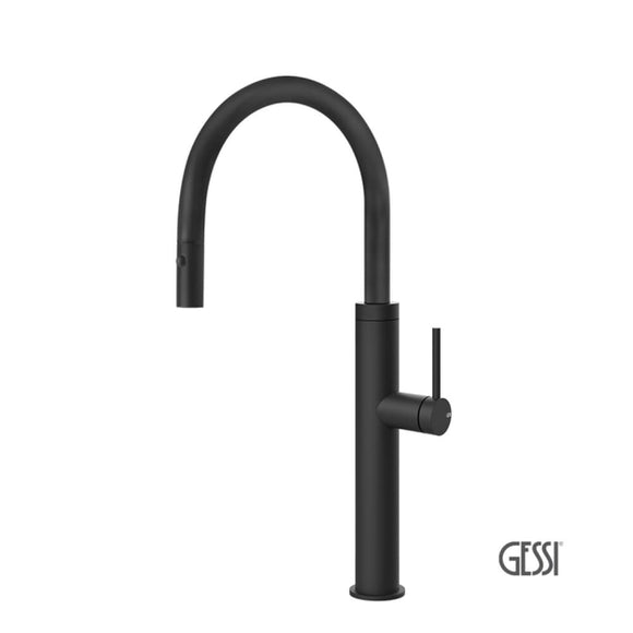 Μπαταρία Κουζίνας 316 Gessi Black Matt