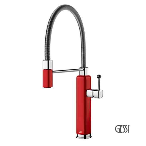 Μπαταρία Κουζίνας Happy Gessi Glossy Red