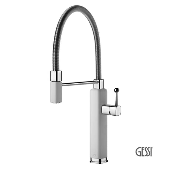 Μπαταρία Κουζίνας Happy Gessi Matt White