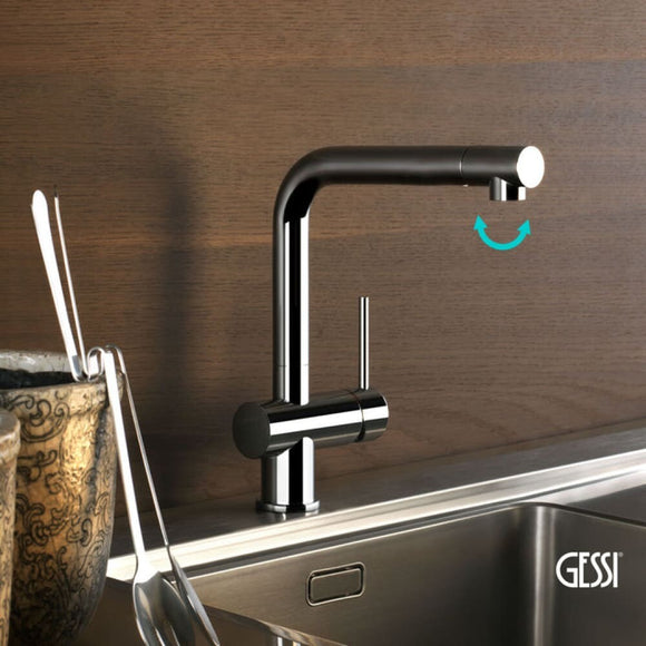 Μπαταρία Κουζίνας OXYGENE Gessi Chrome