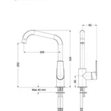 Μπαταρία Κουζίνας Ψηλή KLINT 142515-100