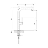 Μπαταρία Κουζίνας Ψηλή TOZO 48580-100