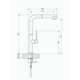 Μπαταρία Κουζίνας Ψηλή TOZO 48580-1301 Superwhite Λευκό Ματ/Χρωμέ Με Αποσπώμενο Ντους Ιταλίας Armando Vicario – εικόνα 2