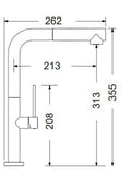 Μπαταρία Κουζίνας Ψηλή TOZO 48580-300 Superwhite Λευκό Ματ Με Αποσπώμενο Ντους Ιταλίας Armando Vicario – εικόνα 3