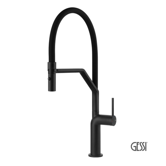 Μπαταρία Κουζίνας STELO Gessi Black Matt