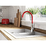 Μπαταρία Κουζίνας Zumba Ψηλή Σπαστή Κόκκινη Ferro BZA4R