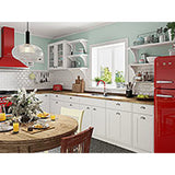 Μπαταρία Κουζίνας Zumba Ψηλή Σπαστή Κόκκινη Ferro BZA4R