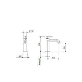 Μπαταρία Νιπτήρος Elle Χρυσό Gold Brushed 200-35004-211 Ιταλίας La Torre – εικόνα 2