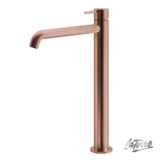 Μπαταρία Νιπτήρος Elle Ψηλή Rose Gold