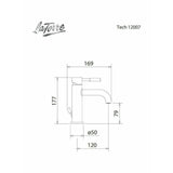 Μπαταρία Νιπτήρος Tech Ασημί Inox