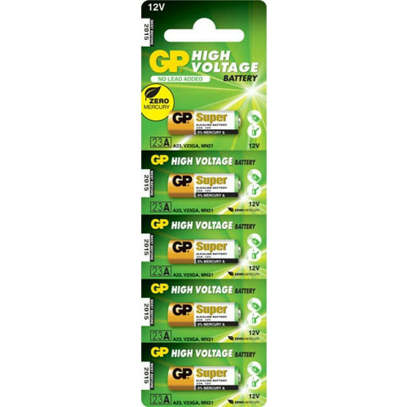 ΜΠΑΤΑΡΙΕΣ GP ΑΛΚΑΛΙΚΕΣ HV 23Α 12V 5ΤΜΧ - Αλκαλικές Μπαταρίες