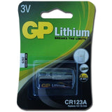 ΜΠΑΤΑΡΙΕΣ GP ΛΙΘΙΟΥ 3V CR123A 1ΤΜΧ - Αλκαλικές Μπαταρίες