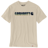 Μπλουζάκι Ανδρικό Irvine Relaxed Layered Logo T-Shirt Oat Milk Carhartt 107318-A16 – εικόνα 2