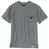 Μπλουζάκι Ανδρικό Irvine T-Shirt Weathered Ash Heather Carhartt 107317-E87 – εικόνα 2