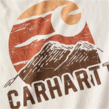 Μπλουζάκι Ανδρικό Μακρυμάνικο Relaxed Fit Heavyweight Mountain Graphic Malt Carhartt 107260-W03