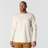 Μπλουζάκι Ανδρικό Μακρυμάνικο Relaxed Fit Heavyweight Mountain Graphic Malt Carhartt 107260-W03