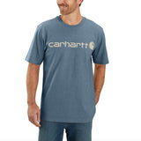 Μπλουζάκι Ανδρικό T-Shirt Core Logo Thundercloud Heather Μπλε Carhartt 103361-HH5 – εικόνα 2