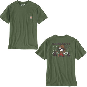 Μπλουζάκι Ανδρικό T-Shirt Pocket Outdoor Graphic Κυπαρισσί Oak Leaf Carhartt 107269-GL9